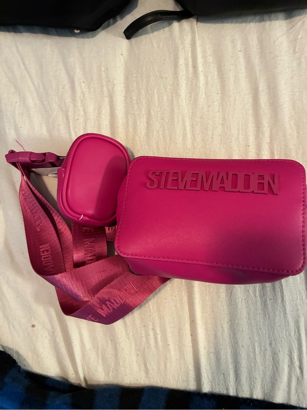 Steve Madden Vibrant Fuchsia Crossbody Belt Bag